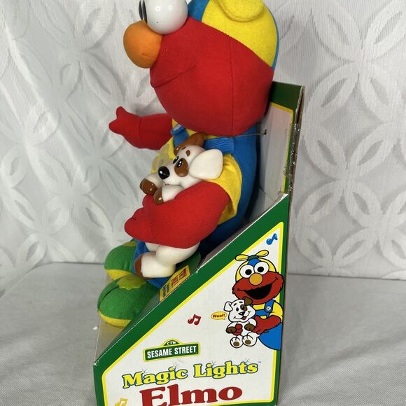 Tyco Magic Lights Elmo Musical Plush Sesame Street Lights 1997 Tested Works - Picture 2 of 12